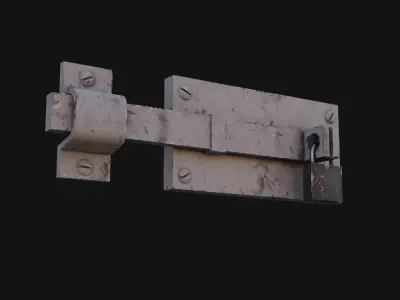 Door Lock Low-poly 3D model
