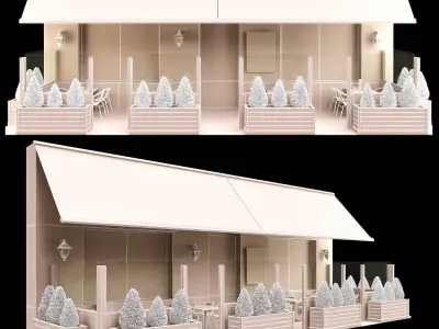 Summer Cafe 3 3D model