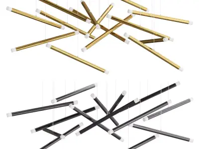 Dutti D0068 LED Chandelier Modern 14 3D model
