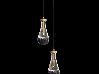 RAIN ROUND CHANDELIER 47 3D model