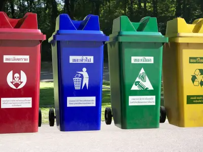 Thai Garbage bin Low-poly 3D model
