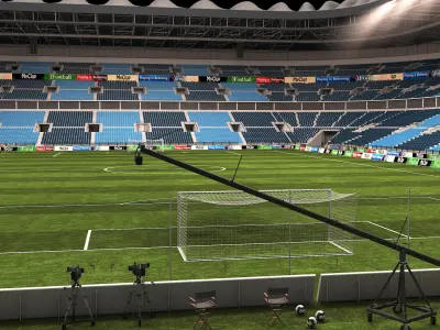  Soccer Stadium - High detail Night 