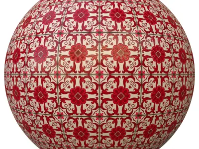tile patterned 152-seamless-4k-pbr  3D model