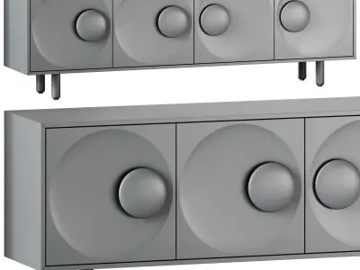 Morica Design Bardot 4 doors sideboard 3D model