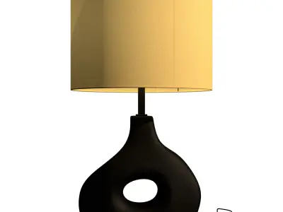 Decorative ceramic table lamp Decorative mensa ceramica lucerna 3D model
