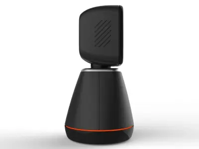 Generic Home Assistant Robot 01 Black 3D model