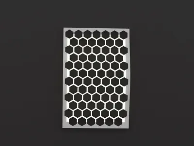 Beautiful honeycomb lamp Low-poly 3D model