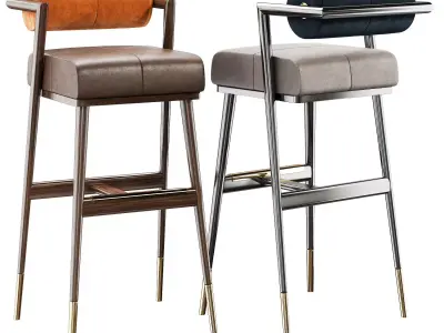 BAR CHAIR WATERS Low-poly 3D model