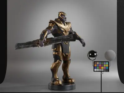 Thanos - The Mad Titan Low-poly 3D model