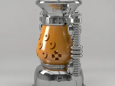 Old Lamp 3D model 2
