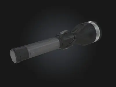 Vintage Torch  A Flame from the Past 3D model