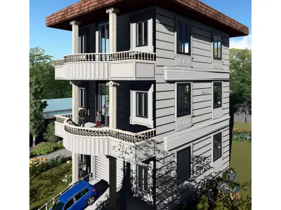 Villa  Animation 00 3D model