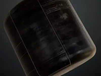 Dark Scalloped Arabesque Grille PBR SEAMLESS Texture