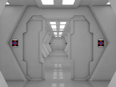 Sci Fi Corridor 3D model