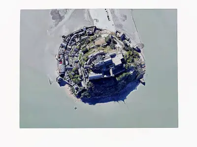 St Michaels Mount-Mont Saint Michel Low-poly 3D model