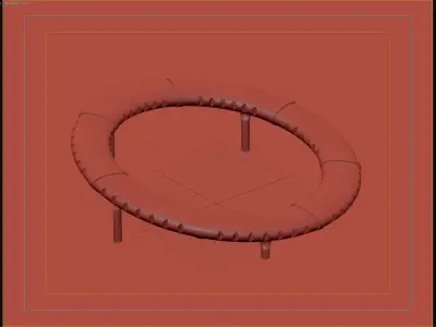 Modern Circular Playground Balance Ring 3D model