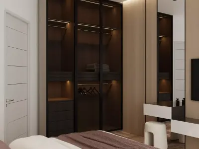 U tower apartment in tashkent Low-poly 3D model