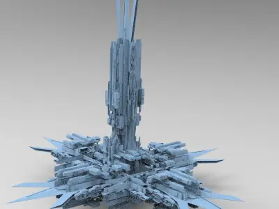 Machine City tower 3 3D model