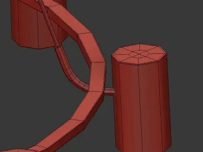 CHAMPEAUX ROUND CHANDELIER 48 3D model