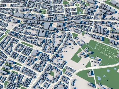 Bladel City Netherlands 3D model