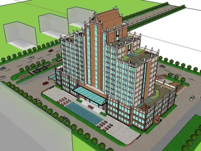 vacation spot-Resort-Fashion Leisure Hotel-0248 3D model