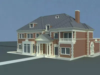 American Suburban Home 3D model