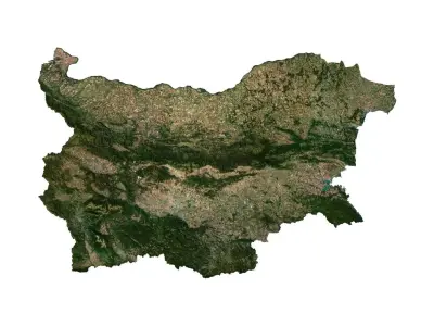 Bulgaria Terrain 3D Map 3D model