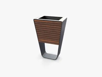 Trash can v8 3D model