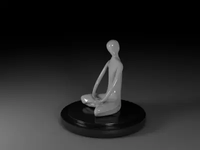 Figure - meditation 3D model
