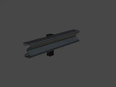 The Road Side Barrier  3D model