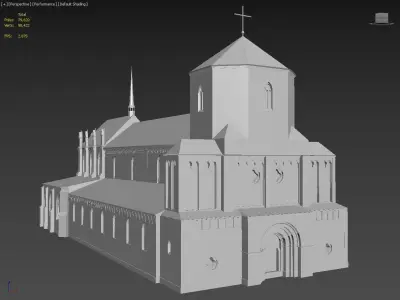 Munster Monchengladbach Low-poly 3D model