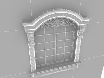 Window Frame 15 Low-poly 3D model