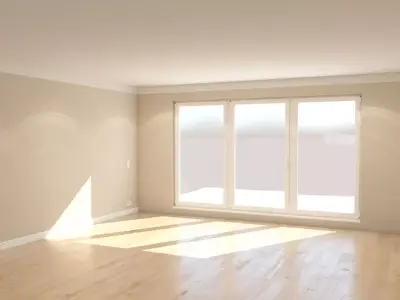 Empty Living Room Preset 3D model