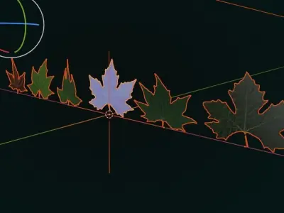  Leaf Pack Realistic 4k High-End CGI Low-poly 3D model