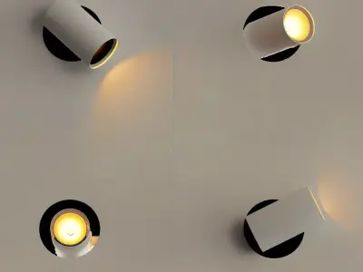 Track Light Fixtures 3D model purchase