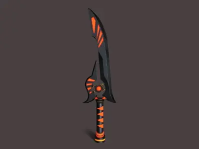 Sci-Fi Sword V6 Low-poly 3D model