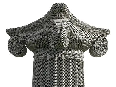 Ionic Column 3D model