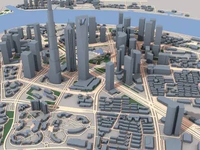 Shanghai Tower 3D model