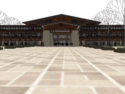 vacation spot-Resort-Fashion Leisure Hotel-0117 3D model