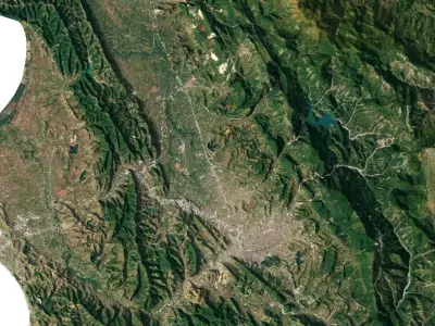 Albania Terrain 3D Map 3D model