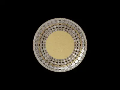 Antique Gold Chandelier 3D model
