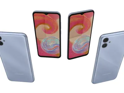 Samsung Galaxy A04e Light Blue 3D model