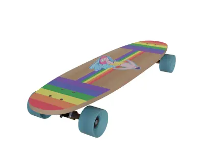 Longboard 3D model