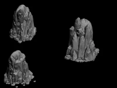 Tongtianhe - rock 02 3D model
