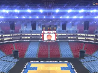 Basketball Arena V2 3D model