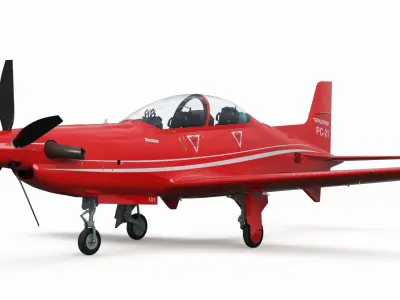  Training Aircraft Pilatus PC-21 Red 