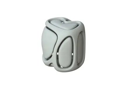 SciFi Cube Object No 67157 Low Poly Shape Low-poly 3D model