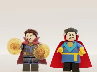 Lego Doctor Strange mini pack 3D model