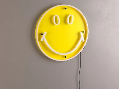 SMILEY CLASSIC NEON 3D model