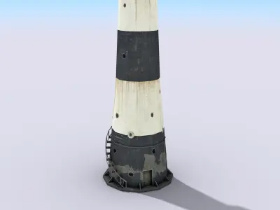 Port Canaveral Lighthouse Low-poly 3D model
